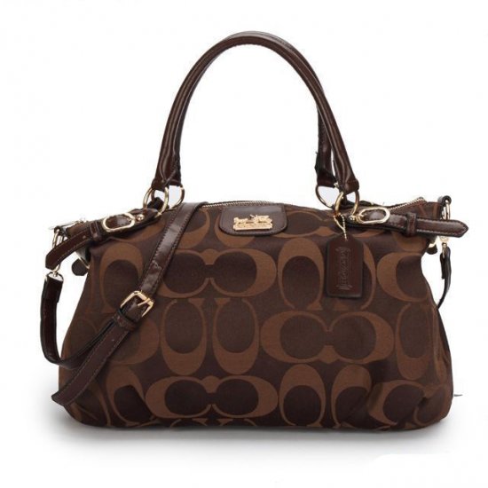 Coach Madison Kelsey In Signature Medium Coffee Satchels ATJ | Women